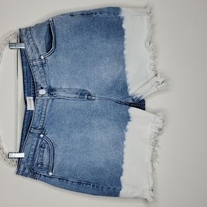 Lane Bryant diptide girlfriend bleached shorts